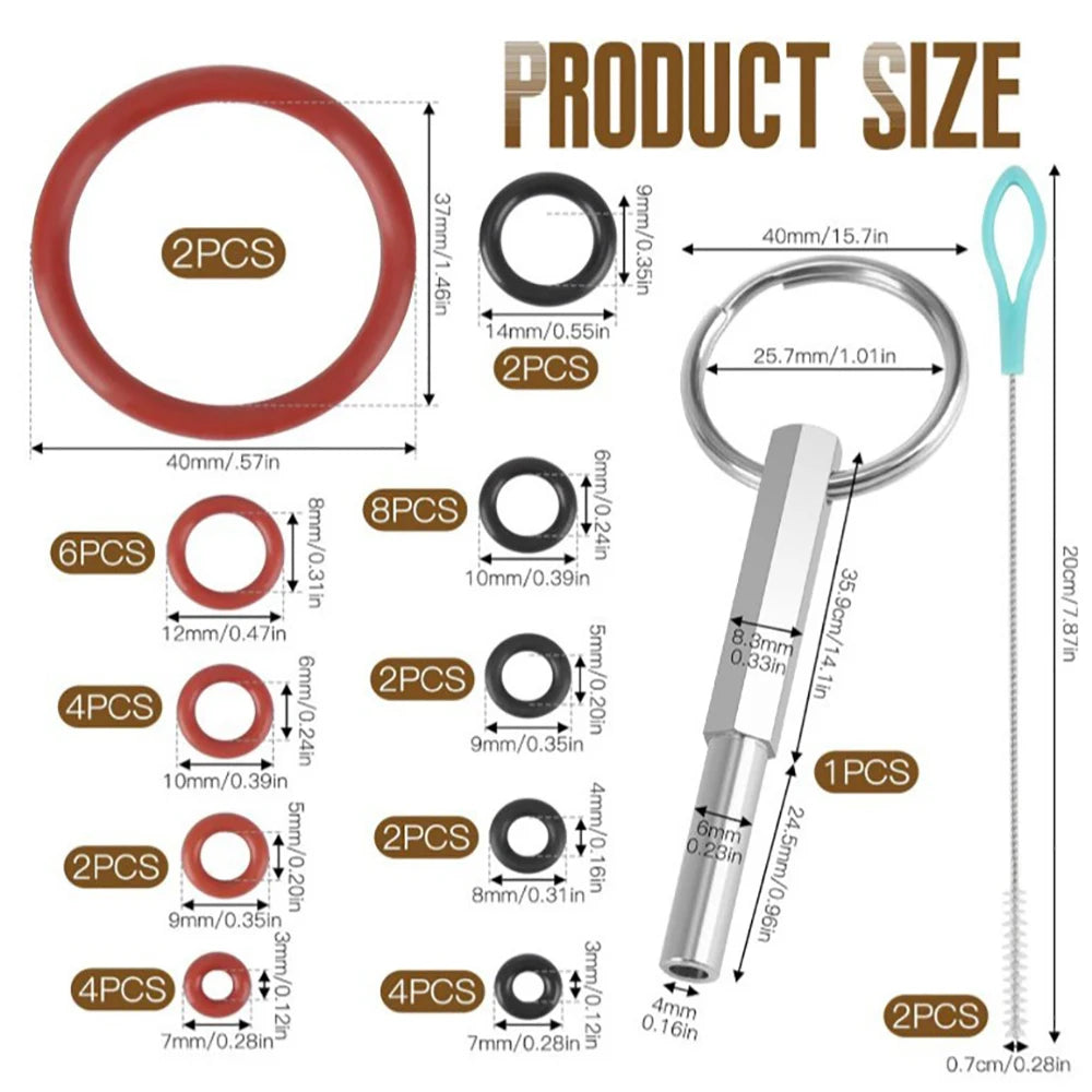 O-Ring W/Oval Head Key Tool For J-ura Capresso/Impressa Machines Brew Group & Drainage Valve O-Ring Fits Most Jura C, E, ENA
