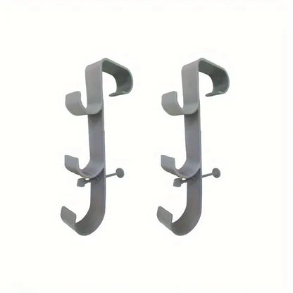 Pool Leaf Skimmer Net Holder Adjustable Telescopic Pole Hanger Above Ground Pool Outdoor Hot Tub Poolside Cleaning Accessories