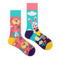 1 Pair Man Women Sock Original AB Tide Socks Colorful Cat Dog Koala Cow Cotton Socks Four Seasons Unisex Socks for Birthday Gift