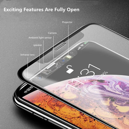 1-3Pcs Anti Fingerprint Frosted Matte Screen Protector for iPhone X XS 11 12 13 Mini 14 15 16 17 Air Pro Max Plus Tempered Glass