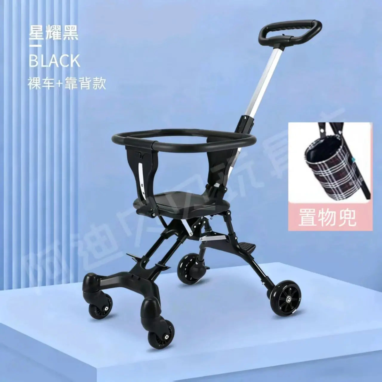 Compact Foldable Pet Cart Lightweight Shopping Cart Small Portable Go out Pet Carrier