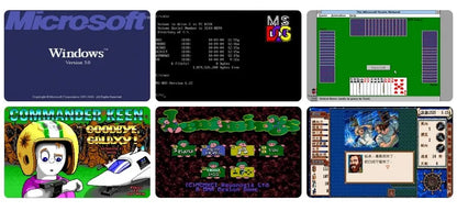 Pocket8086 DOS Computer Windows3.0 8086CPU IBM PC-X Compatible Notebook VGA Graphics Card 768KB RAM 512MB Storage Retro Computer