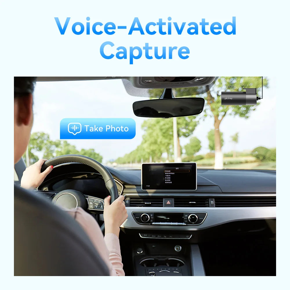 DDPAI M2 2K Dash Cam 330° Rotatable Car DVR with Smart Voice Control Night Vision Support 24H Parking Monitor