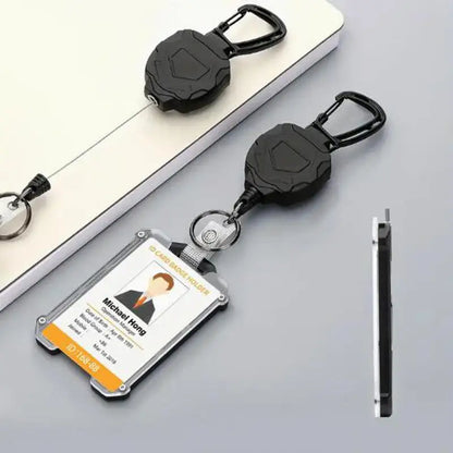 1/2 PCS Badge Reel Clip Credit Card Cover Bus Card Cover Case Retractable Badge Holder Badge Clip Heavy Duty ID Holder