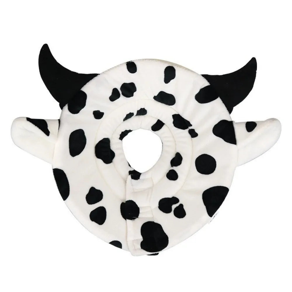 Soft Kitty Recovery Collar Sponge Flannel Cat Cosplay Elizabethan Collar Anti-licking Cute Dog Protective Neck Cone Stop Licking