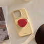 Korean INS Cute Solid Color Phone Case for iPhone 17 16 15 14 13 12 Pro Max Shockproof Protection Back Cover with Bracket
