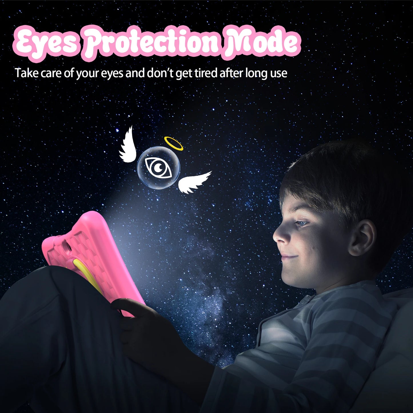 PRITOM Tablet for Kids 7 Inch Android 13 32 GB WiFi Bluetooth Dual Camera Educational Software Installed with Proof Case