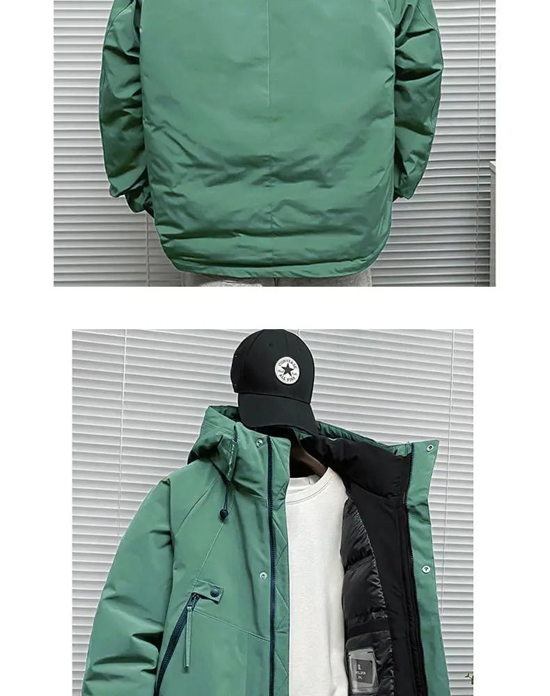 Men's Jacket Winter Windproof Warm Down Jacket Outdoor Sports Mountain Overcoat Hooded Snowboarding Parka Snow Coat Canada Tops
