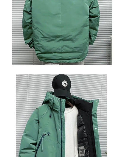 Men's Jacket Winter Windproof Warm Down Jacket Outdoor Sports Mountain Overcoat Hooded Snowboarding Parka Snow Coat Canada Tops