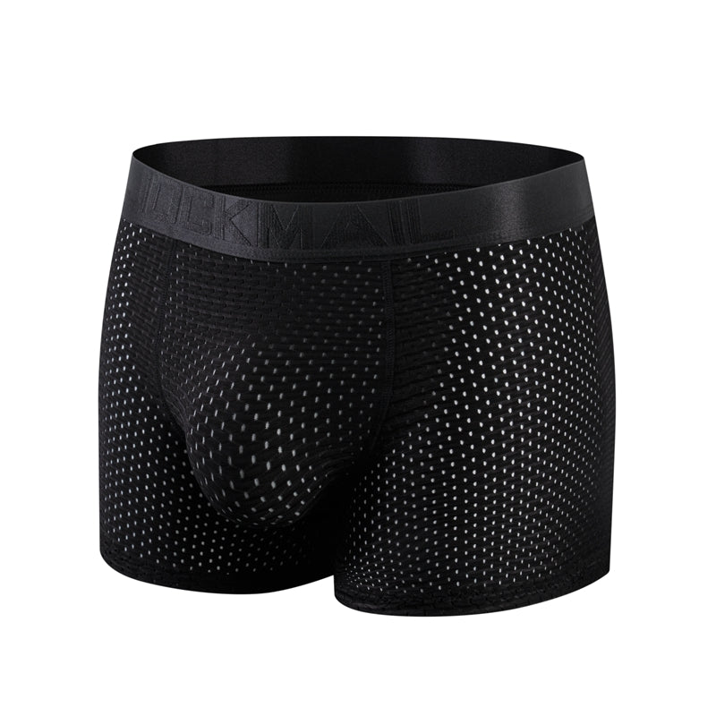 Men Trunks Built-in Fake Butt Hip Lifter Enhancer Shorts Boxer Briefs Padded Underwear Shapewear Underpants Nylon  Breathable