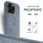 Real for Alcantara with Magsafe Case for iPhone 16 17 Pro Max 15 14 Luxury Magnetic Supercar Interior Leather Magnet Phone Cape