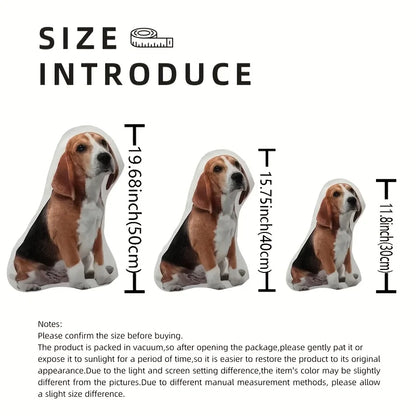 Customized Modern Pet Pillow with Double-Sided Digital Printing, Personalized Cat and Dog Photo Cushion