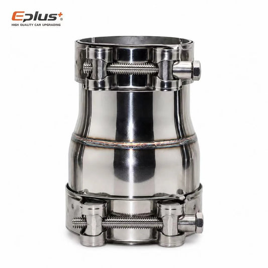 EPLUS Car Motorcycles Stainless Steel Exhaust Pipe Straight Reducer Adapter Pipeline Universal No-Weld Installation Connector