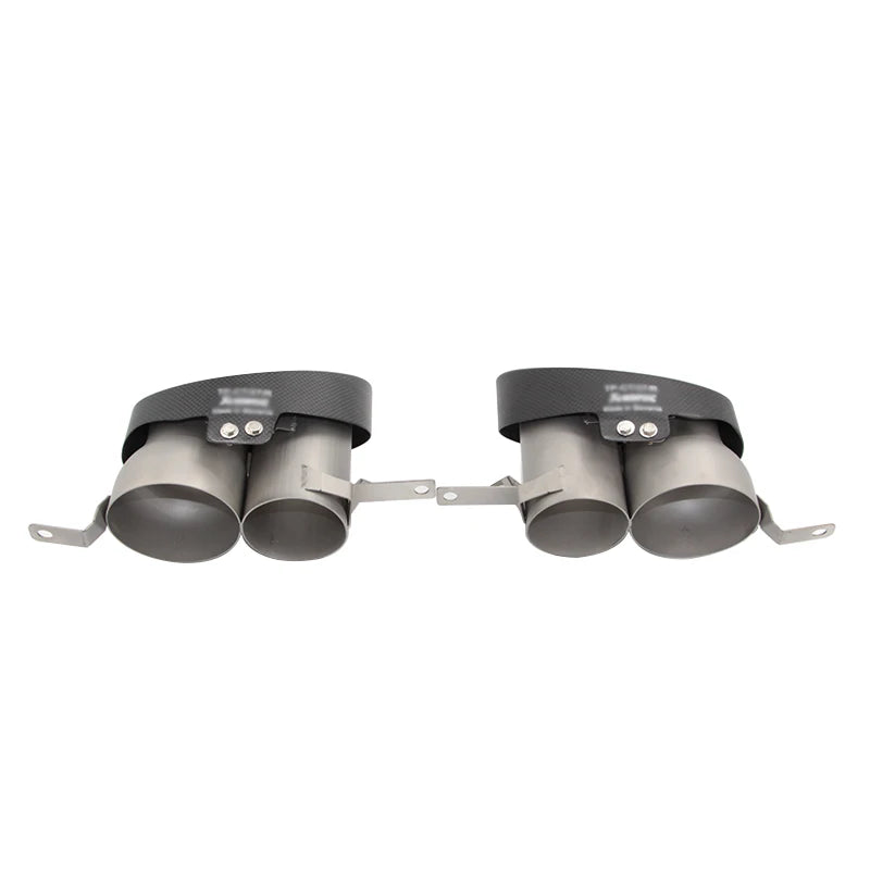 2 Teile/Los Kohle Faser Auspuffspitze für Audi A3 A4 A5 A6 A7 RS3 RS4 RS5 RS6 RS7 Schall Dämpfer Spitze Endrohr Auspuff Anlage