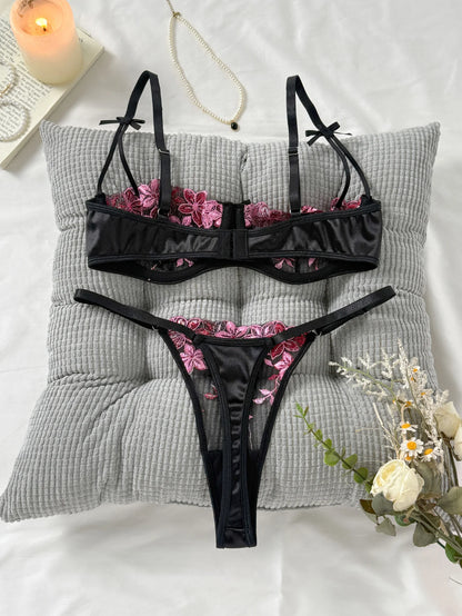 Valentine's Eve Light Purple Danube Group Ladies Sexy Lingerie Bra Women's Suit - the Temptation of a Seductive Night