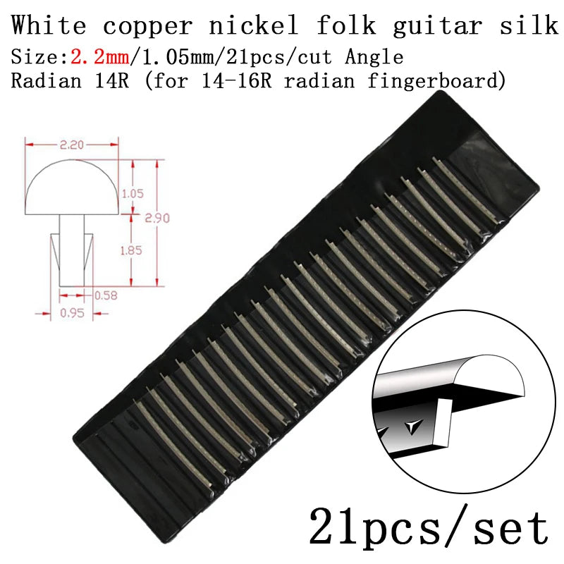 Fingerboard Frets Fret Wire For Electric Guitar Nickel Silver Stainless Steel 2.4MM 2.7mm 2.9MM Repair Material Accessories