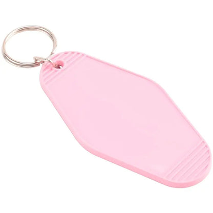 A84E-24 Pcs Vintage Motel Keychain DIY Blank Hotel Keychains Heat Transfer Blank Keychains Bulk Sublimation