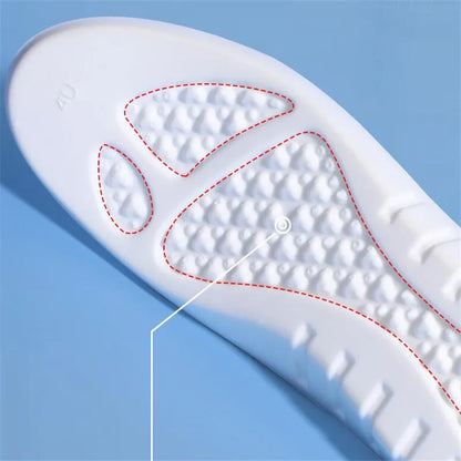 1Pair High Elasticity Memory Foam Insoles for Men Sport Insole Soft Arch Support Shoe Pads Breathable Feet Care Insert Cushion