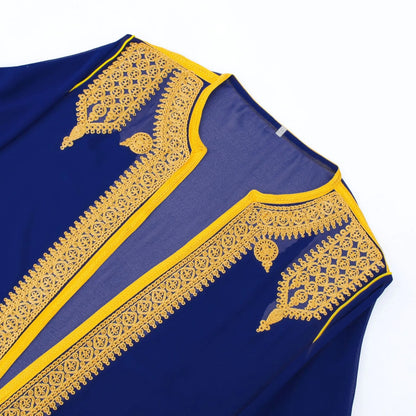 Eid Men Robe Jubba Thobe Open Abaya Dishdasha Islamic Embroidery Cardigan Abayas Dubai Male Muslim Prayer Kaftan Ramadan Morocco
