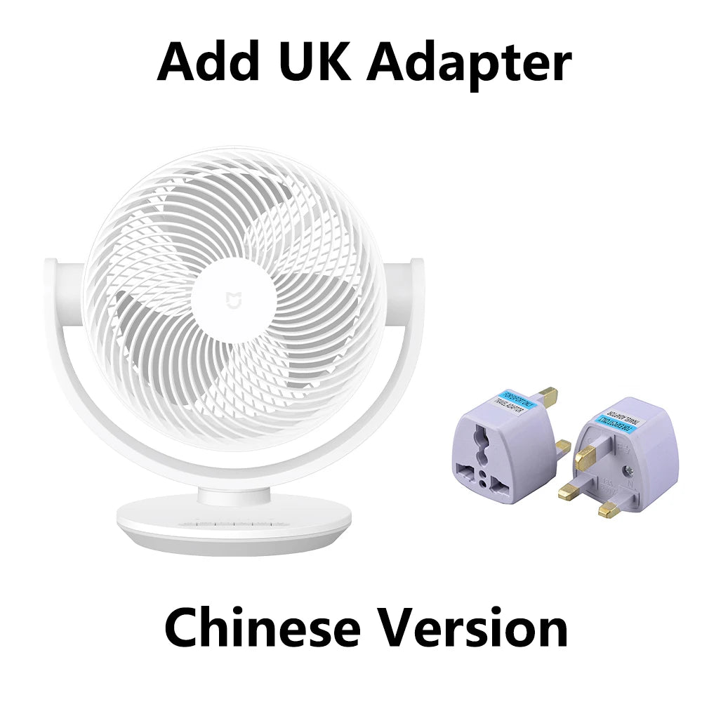 Xiaomi Mijia DC Inverter Desktop Circulation Fan Portable Desktop Electric Fan Mihome App  Smart Three-Dimensional Lightweight