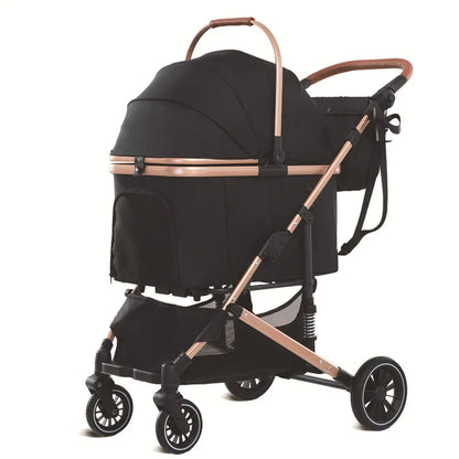 2025 New Pet Stroller Portable Pet Carrier Lightweight Foldable Dog and Cat Stroller Outdoor Travel Pet Stroller