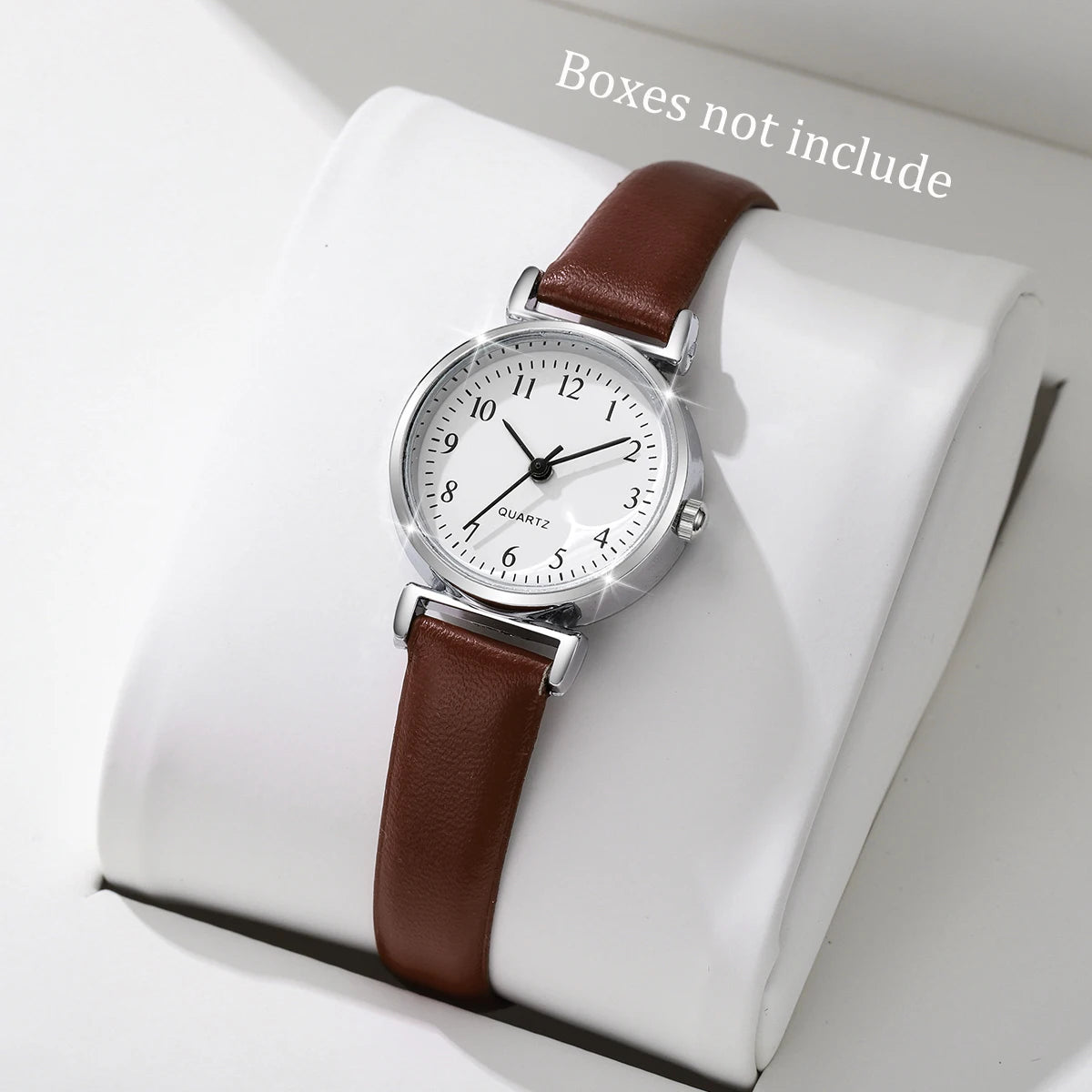 Fashion Small Dial Women Watches Simple Leather Band Analog Quartz Wristwatch for Ladies Clock Reloj Mujer（Without Box）