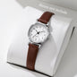 Fashion Small Dial Women Watches Simple Leather Band Analog Quartz Wristwatch for Ladies Clock Reloj Mujer（Without Box）