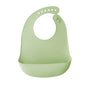 1PC Portable Baby Silicone Bib Ultra-thin Silicone Drool Bag Waterproof And Easy To Clean A Bib For Feeding Children And Infants
