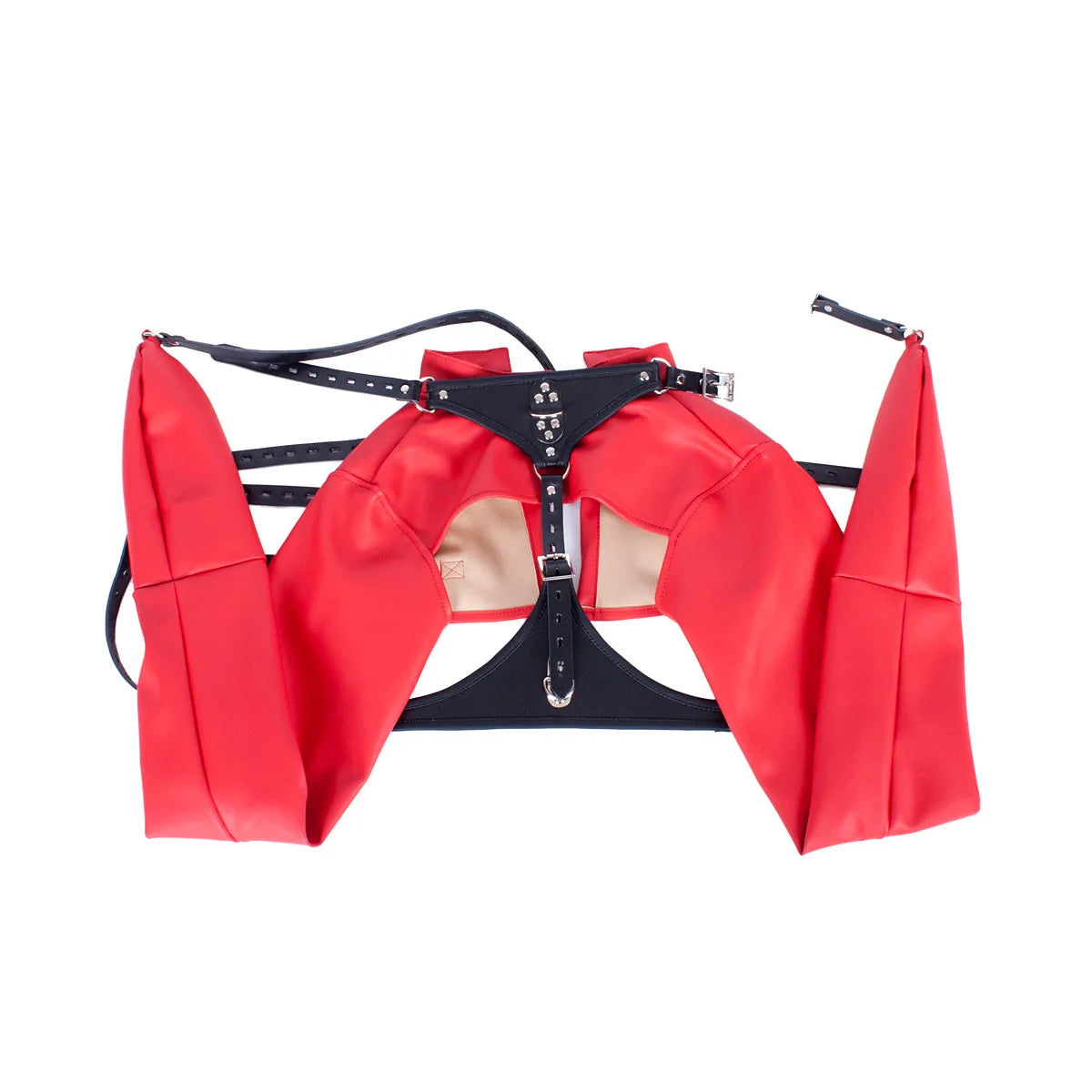 Female Leather Revealing Restraint Clothing Punk Style Couple Sex Bdsm