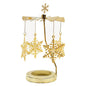 Metal Rotating Candle Holder Heat-Powered Rotation Elegance Style Spinner Carousel Rotating Mechanism Tea Light Holder
