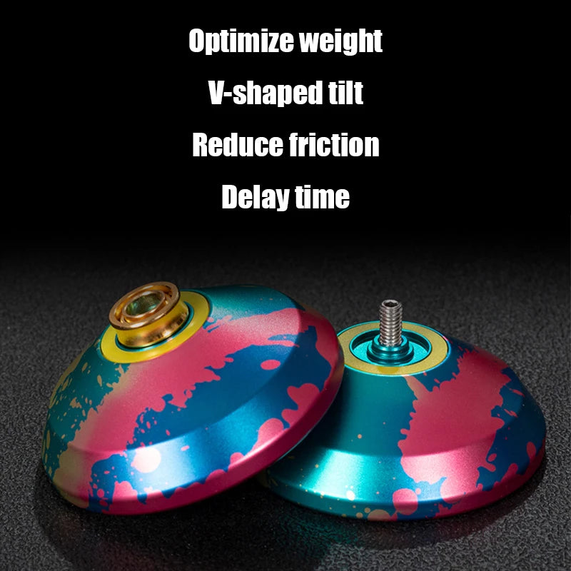 Yoyo Professional Competition Metal Yo Yo Factory with 10 Ball Bearing Alloy Aluminum High Speed Unresponsive Toys for Kids Toys