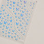 Shiny Jelly Butterfly Charming Golden Gradient Bowknot 5D Self Adhesive Nail Art Sticker Flower Petal Rhinestone Manicure Decals