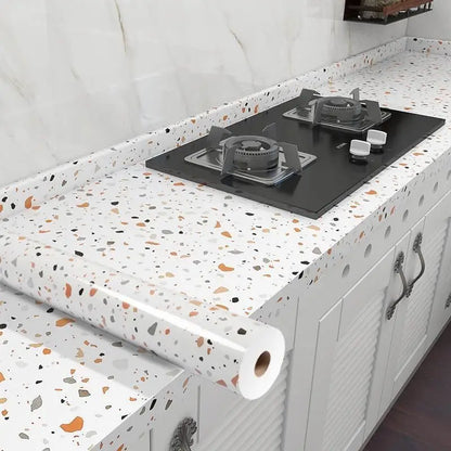 80CM Kitchen Oil-proof Sticker High Temperature Resistance Waterproof Self-adhesive Wall Stickers Wall Decor Kitchen Wallpaper