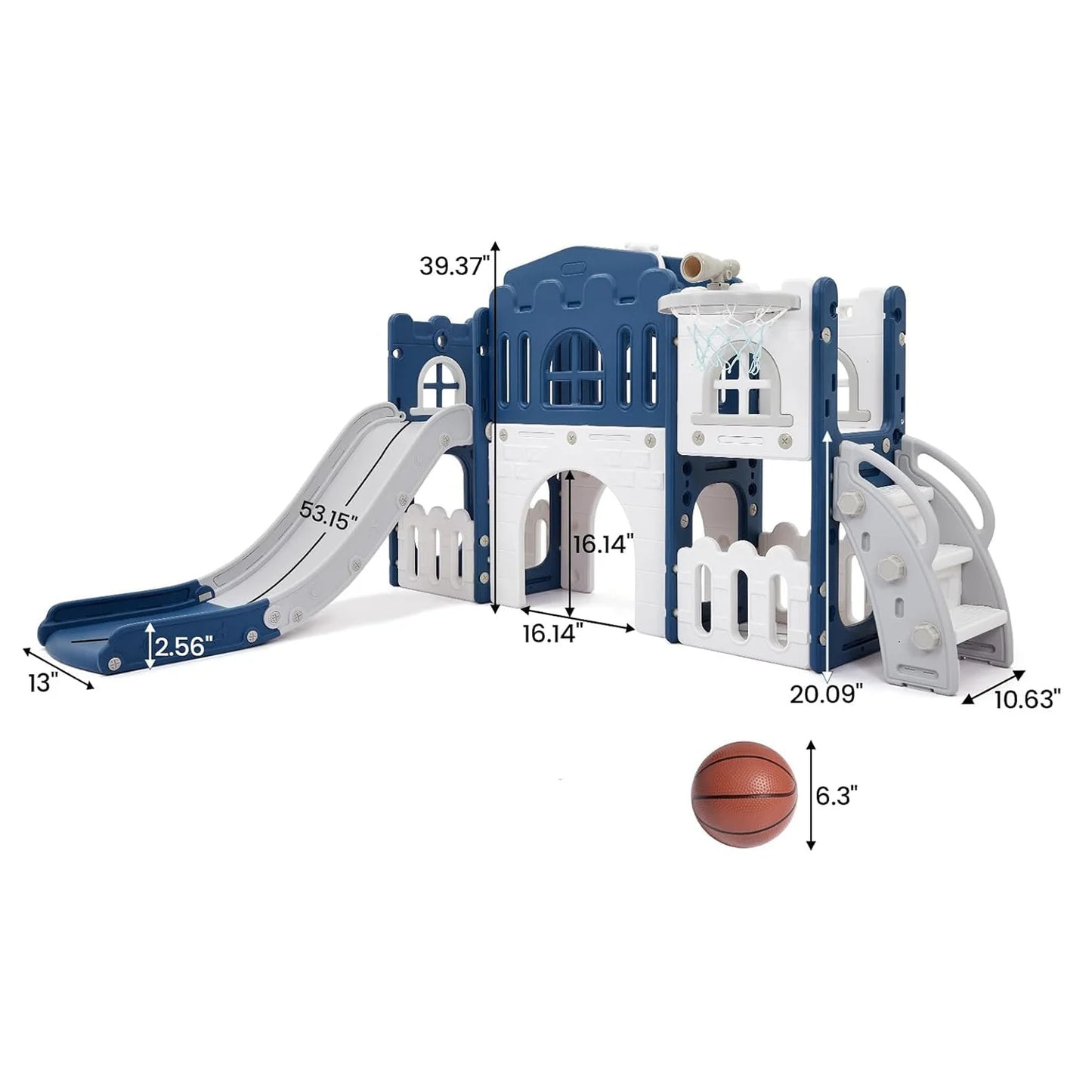 Children's Slide Outdoor Indoor Domestic Baby Sports 8 in 1 Slide Playset Family Multifunction Amusement Park Toys