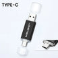 JASTER High Speed TYPE C 2in1 USB Flash Drive 64GB Metal Pen Drive Smart Phone Car TV 8GB Office Gift Memory Stick Fast Delivery