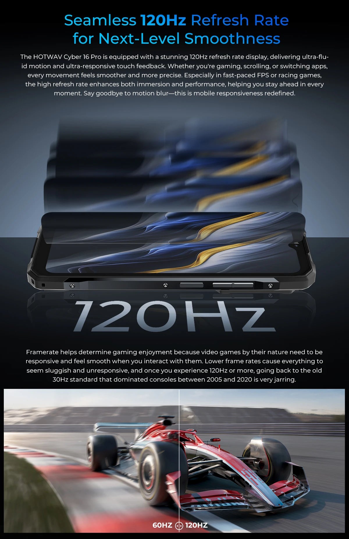 HOTWAV Cyber 16 Pro Rugged Smartphone G100 Octa-core Android 15 Mobile Phone 108MP 6.6'' FHD+ 2K 8GB 512GB 6280mAh Cellphone