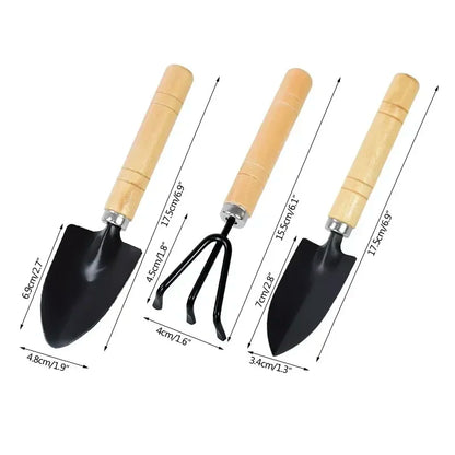3Pcs Mini Garden Tools Set for Indoor Plants Cactus Vegetables Digging Weeding Flower Pot Small Plants Gardening Kit