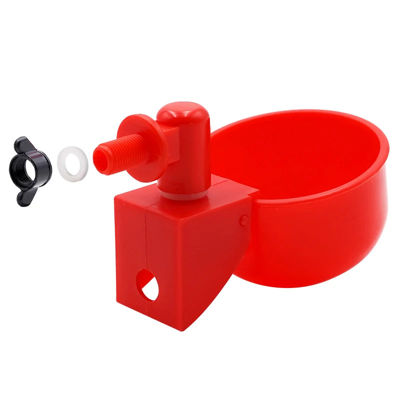 Automatic Chicken Water Feed Drinking Bowl Kit Farm Coop Poultry Waterer Drinking Water Feeder for Chicks Duck Goose Turkey