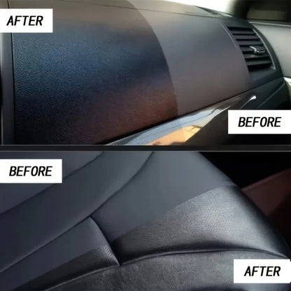 Steering Wheel & Dashboard Restoration Wax - Black Plastic Parts ABS Resin Coating Paste for Aging, Whitening & Cracking Repair