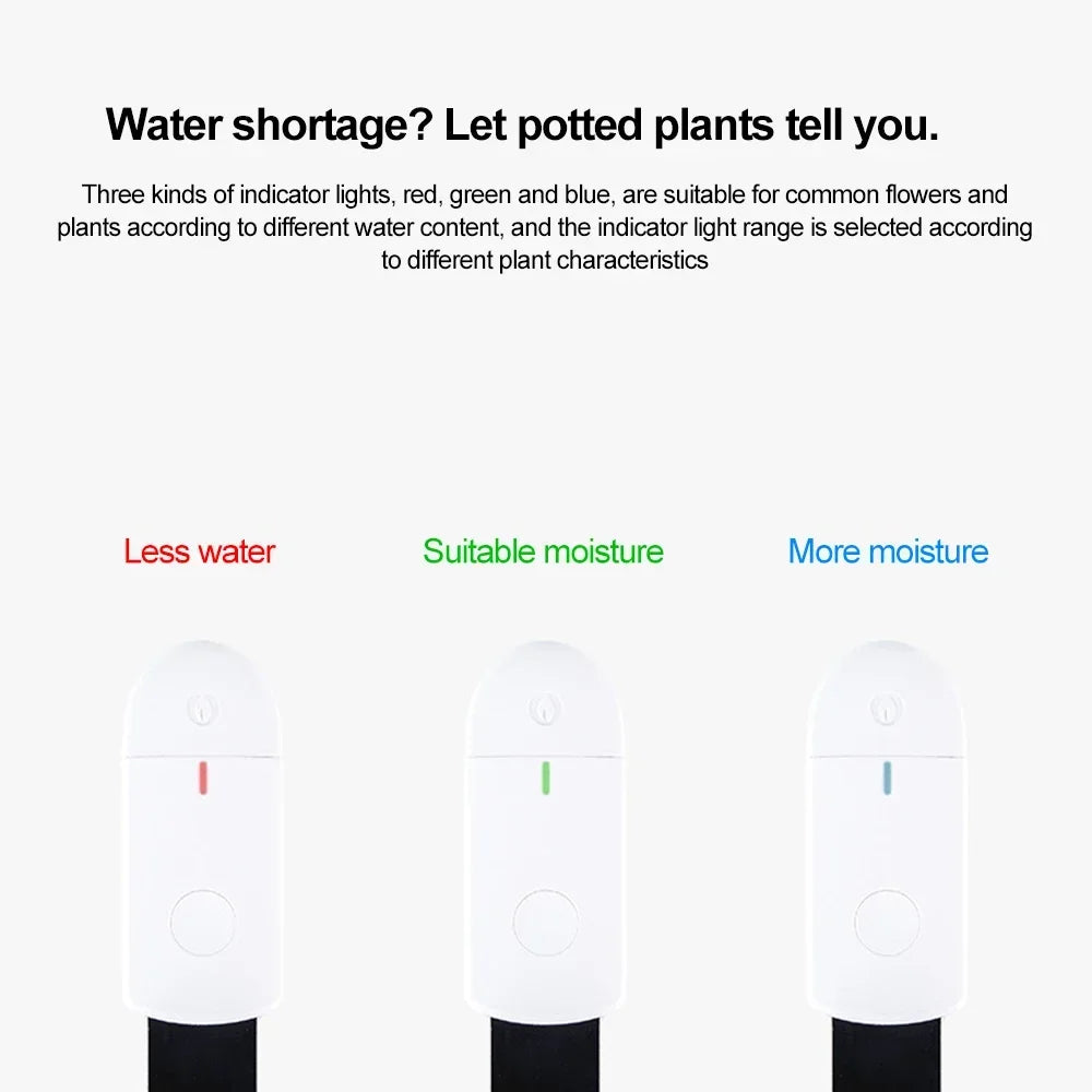 Soil Moisture Sensor Smart Monitor Plants Moisture Tester Flower Pot Soil Hygrometer Garden Care Planting Humidity Meter