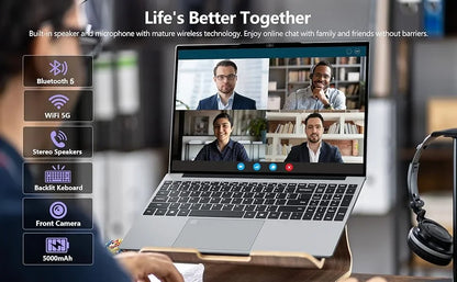 Office Laptop Intel Core I9-9900 Windows 11 Pro Laptops 16GB RAM 1TB SSD Office Gamer Study Notebook Computer PC