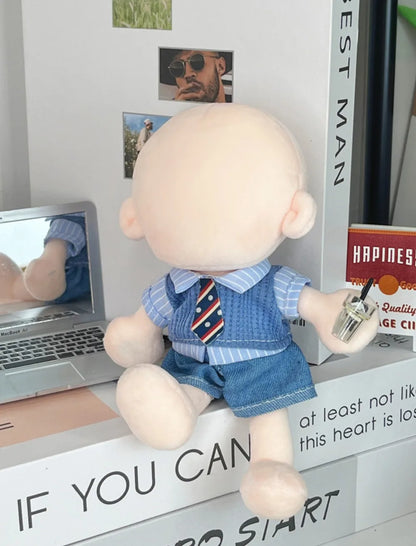 10cm Doll Clothes Blue Brown Changing Dress Game Doll Blouse Pants Suit Photo Prop Playing House Mini Shirt Necktie Pants Toy