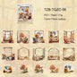 JIANWU Weather Window Series Vintage Plant Flower Landscape Material Collage PET Sticker Creative DIY Journal Stationery