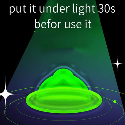 Glowing Delay Ejaculation Condoms For Men Fluorescence Rubber Condom Noctilucent Penis Sleeves Sex Toys For Women Sex Toys Shop