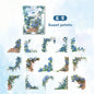 30 Pcs Flowers Corner Stickers PET sticker package DIY diary decoration sticker album scrapbooking Junk Journal