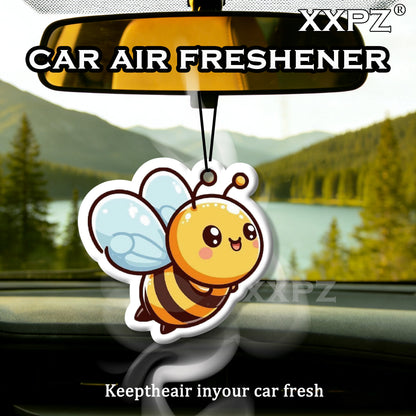 1/3pcs Bee Car Air Freshener Auto Parts Car Hanging Funny Yellow Bee Shape Aromatherapy Scent Gift for Friends New Car