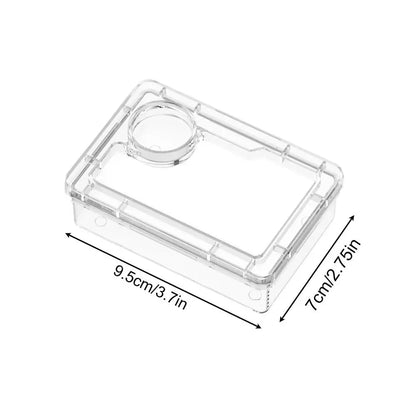 Safe Escape Proof Compartment Reptile Food Dish for Leopard Gecko Hermit Crab Frog Spider Chameleon Iguana Lizard Tarantula