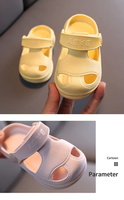 Children's Cave Shoes, Summer Boys, Baby Non-slip Soft Soled Beach Shoes, Girls' Baby Cartoon CHILDREN'S Slippers