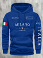 ITALIA MILANO Men Women Hoodie Outdoor Street Casual Sports Vacation Trend Spring Autumn Winter Couple Sweatshirt Top Clothing
