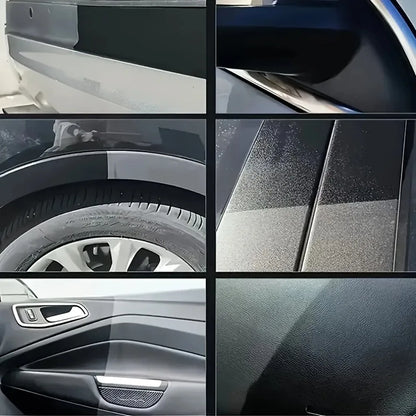 NEW Heavy-Duty Car Plastic Renovator Wax - Fast-Acting Scratch Repair, Restores & Protects Car Bumpers, Interiors, Dashboard, D